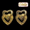 Heart Design Earrings - Estelle Item Code :4070 - Click here to View more details about this Product